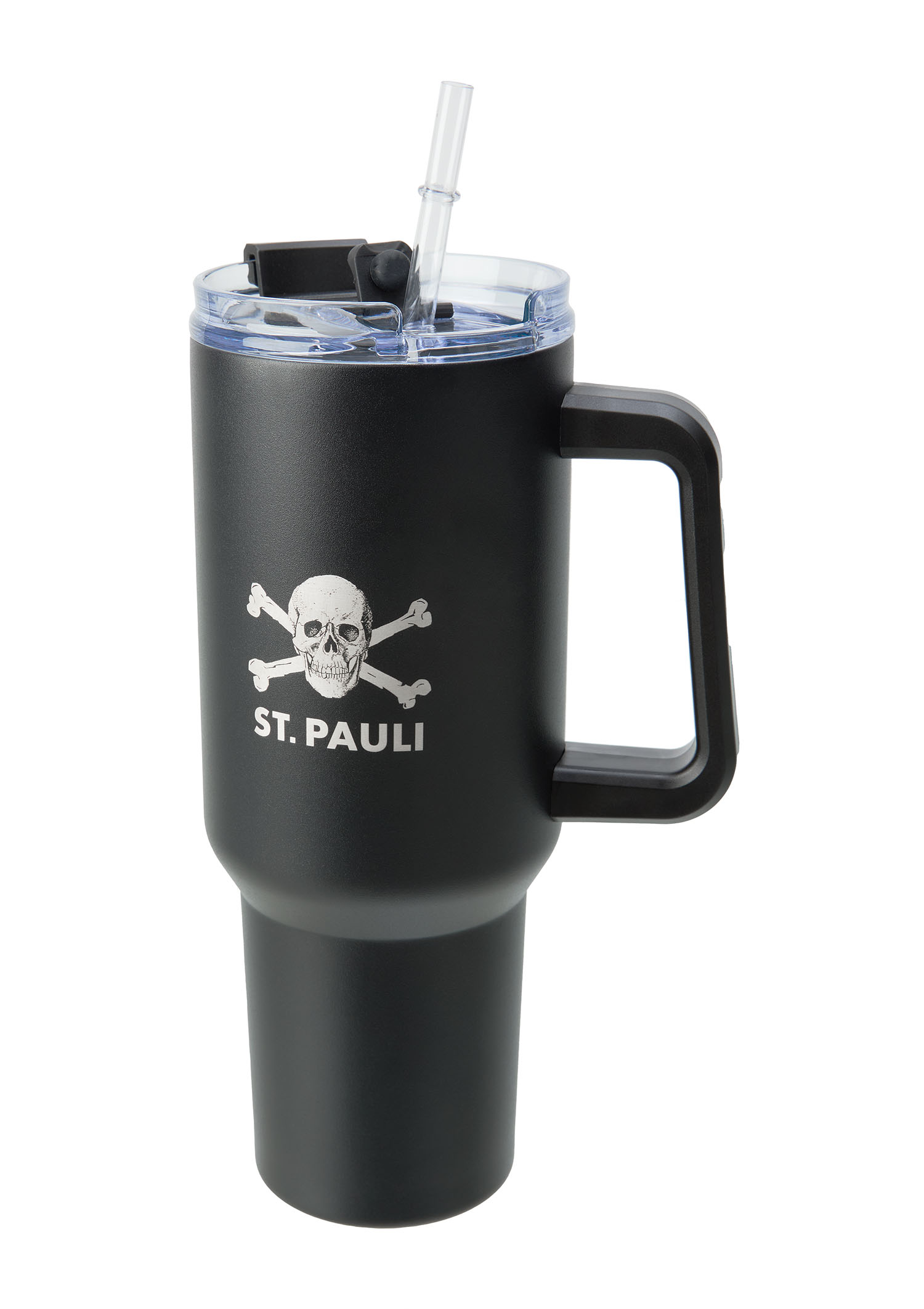 Thermobecher mit Strohhalm 